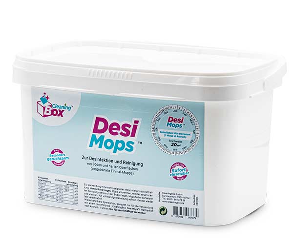 box_4 CleaningBox DesiMops, 42x13 cm, blau, 10er Spenderbox
